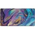 thumbnail image 1 of Large Mouse Pad 31.4 x 15.7inches 3mm XXL Extended Gaming Mouse Pad Mat with Non-Slip Base Stitched Mousepad for Computer,Office,Keyboard and Laptop-Purple Gold Marble，Waterproof Desk Mat, 1 of 7