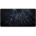 thumbnail image 1 of Large Mouse Pad 31.4 x 15.7inches 3mm XXL Extended Gaming Mouse Pad Mat with Non-Slip Base Stitched Mousepad for Computer,Office,Keyboard and Laptop-Starry Sky in The Forest，Waterproof Desk Mat, 1 of 6