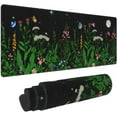 thumbnail image 1 of Large Mouse Pad 31.5x11.8 Inches XL Extended Gaming Mousepad Green Floral Desk Mat for Desktop, Botanical Computer Keyboard Mouse Mat Non-Slip Base Desk Pad for Home Game Office Work, 1 of 6