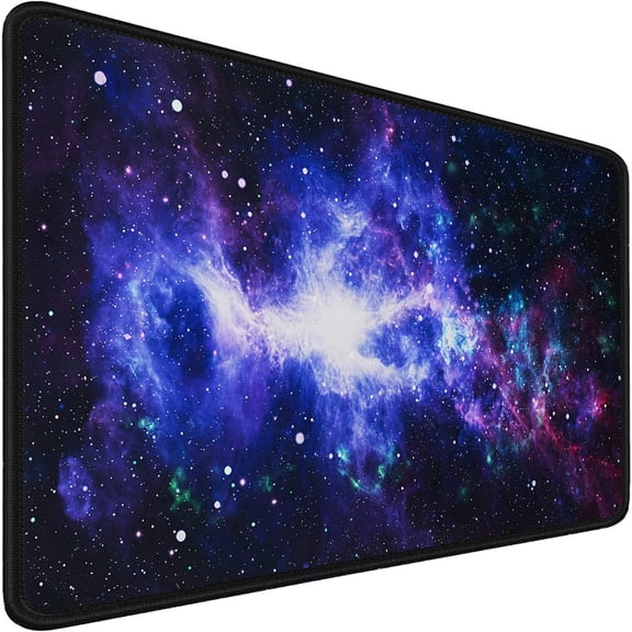 Large Mouse Pad, 31.5x15.7x0.12 inch Large Gaming Extended Computer Keyboard Mouse Mat, Water Resist Non-Slip Mousepad Rubber Base Long XXL Desk Mouse Pad for Work & Gaming, Office & Home