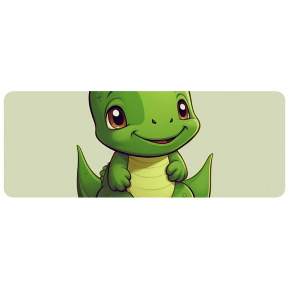 Large Mouse Pad & Computer Game Mouse Mat - Personalized Comfortable Custom Mouse Mat with Rubber Base (31.3x11.8 IN, Dinosaur Cute)