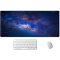 thumbnail image 1 of Large Mouse Pad, Cute Space Desk Mat for Desktop, Women Girls Waterproof Gaming Mousepad, Milky Way Galaxy Computer PC Laptop Protector Writing Pads for School Office Home 35.5" x 15.7", 1 of 6
