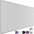 thumbnail image 1 of Large  Pad, Desk Mat Large Office Desk Pad Gaming  Pad with Stitched Edges, 31.5" x 15.7" Mousepad with Non-Slip  Rubber Base for PC Laptop  Office Accessories, Gray, 1 of 14