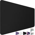 thumbnail image 1 of Large Mouse Pad, Desk Mat Office Desk Pad Gaming Mouse Pad with Stitched Edges, 31.5" x 15.7" Mousepad with Non-Slip Waterproof Rubber Base for PC Laptop Desk Home Office Accessories, Black, 1 of 7