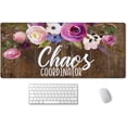 thumbnail image 1 of Large Mouse Pad, Full Desk XXL Extended Gaming Mouse Pad 35.5" X 15.7", Waterproof Desk Mat Stitched Edges, Non-Slip Laptop Computer Mousepad for Office and Home, Chaos Coordinator Funny Quote, 1 of 6