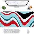 thumbnail image 1 of Large Mouse Pad, Full Desk XXL Extended Gaming Mouse Pad 35" X 15", Waterproof Desk Mat w/Stitched Edge, Non-Slip Laptop Computer Keyboard Mousepad for Office & Home, Colorful Marble Design, 1 of 6