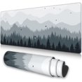 thumbnail image 1 of Large Mouse Pad, Full Desk XXXL Extended Gaming Mouse Mat 35" X 17", Misty Forest Design Background Mousepad Keyboard with Non-Slip Rubber Base for Gaming Office Laptop Computer,Tree, 1 of 6