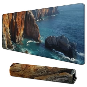 Large Mouse Pad Gaming Aesthetic Animals Winter Highland Cattle Big Computer Desk Mat Desk Pad For Keyboard And Mouse Mat Non Slip Base
