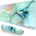 thumbnail image 1 of Large Mouse Pad Gaming Desk Pad 23.6 x 11.8 Inch, Marble Patterned Keyboard Mousepad, Waterproof Mouse Mat with Stitched Edges and Non-Slip Base for Office Gaming, 1 of 6