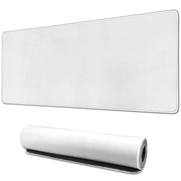 Large Mouse Pad Gaming Mouse Pad Desk Mat 31.5x11.8in Inch Large Mouse Pad for Desk(white)