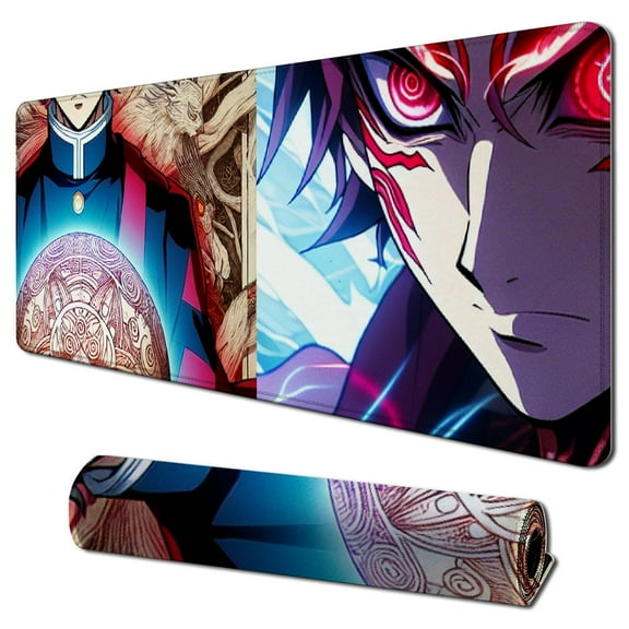 Large Mouse Pad Huge Custom Design Mousepad,Mouse Pads with Non-Slip Rubber Base,Led Light Edge Mouse Mat,Washable Desk Pad for Gamer,Computer,Laptop,PC,