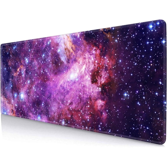 Large Mouse Pad, Long XL Mouse Pads for Desk, Office Non-Slip Rubber Base Desktop Mousepad for Computer (Universe Galaxy)