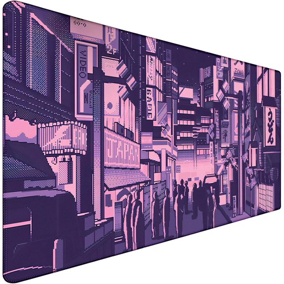 Large Mouse Pad, Office Desk Pad Gaming, Durable Waterproof Non-Slip Base Long XXL Large Gamer DeskMat for Home Office Gaming Work, Kyoto
