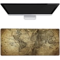 thumbnail image 1 of Large Mouse Pad Retro Map Extended Gaming Mouse Pad Non-Slip Desk Mat with Stitched Edge Laptop Computer Keyboard Mousepad for Office Home 35.4" x 15.7", 1 of 6