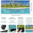 thumbnail image 1 of Large Mouse Pad Tropical Island Beach Landscape Extended Gaming Mouse Pad Desk Mat Stitched Edges Mousepad Non-Slip Rubber Base Keyboard Pad for Laptop Computer PC 35.4 x 15.7 inches, 1 of 5
