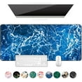 thumbnail image 1 of Large Mouse Pad, XXL Desk Pad, Extened 35" x 15", Non-Slip Rubber Base, Stitched Edges, Superior Surface, Waterproof Keyboard Mat, Large Mousepad for Gamer, Office & Home, Beautiful Ocean, 1 of 6
