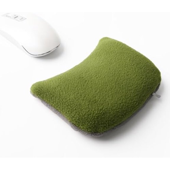 Large Mouse Wrist Rest Bean Bag, Ergonomic Mouse Support Pad Filled Ergo Beads for Computer, Laptop, PC Gaming (Green)