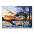 thumbnail image 1 of Large Mouth Bass Fish Canvas Wall Decor, 1 of 3