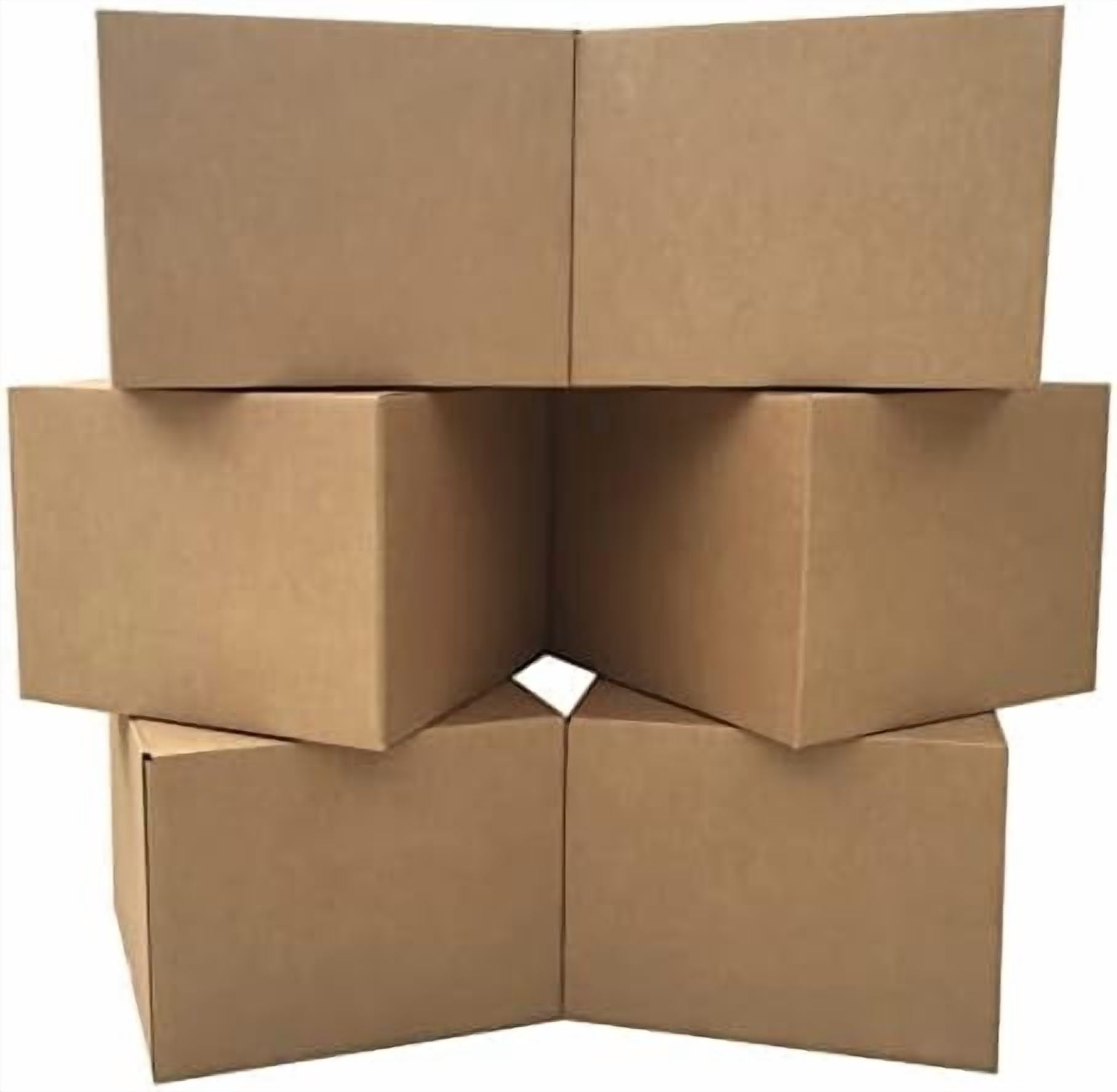 Large Moving Boxes 20'' x 20'' x 15'' (Pack of 6), Corrugated Cardboard Boxes for Packing, Shipping & Moving