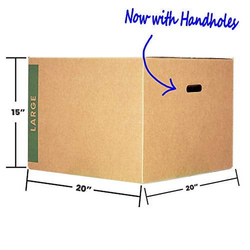 Large Moving Boxes Pack of 12 with Handles 20" x20" x15" Cheap Cheap