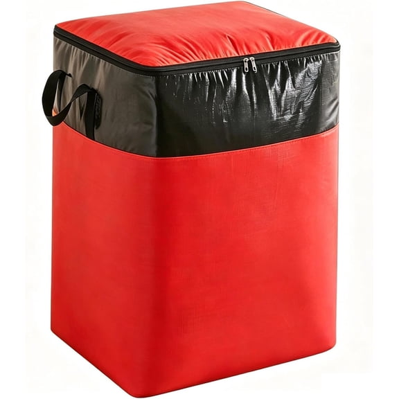 Large Moving Storage Bag, 140L Reusable Tote with Reinforced Zipper for Bedding