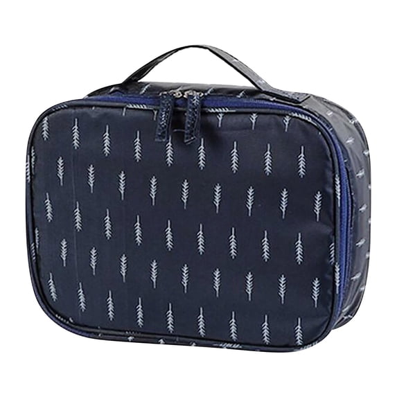 Large Multifunctional Travel Cosmetic Organizer Bag Portable Makeup Pouch with Insert Pocket for Toiletry Storage