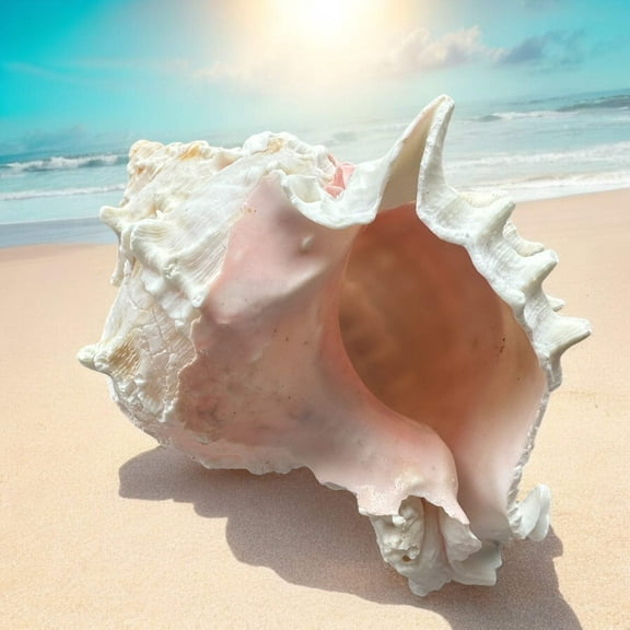 Large Murex Conch Seashell White Spiky Real Ocean Shells Natural Beach Seashells Home Decor Candle Art Craft Sea Decoration