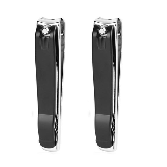 Large Nail Clippers Set,2 Pcs Premium Stainless Steel Fingernail & Toenail Clippers Curved Blade with Sharp and Sturdy Blade