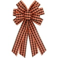 thumbnail image 1 of Large Natural Buffalo Plaid Wreath Bows, Farmhouse Burlap Bow for Wreath Rustic Crafts Decorative Hanging Ornament Bow for Indoor Outdoor Wedding Holiday Birthday Party Decor 1pcs, 1 of 5