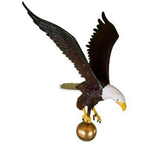 Large Natural Color Flagpole Eagle