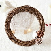Large Natural Grapevine Wreaths Vine Branch Wreath Christmas Rattan Wreath for DIY Craft Front Door Wall Hanging or Wedding Decors