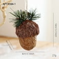 thumbnail image 1 of Large Natural Pinecone Christmas Ornament with Jute Hanging String for Holiday Tree and Home Decor, 1 of 1