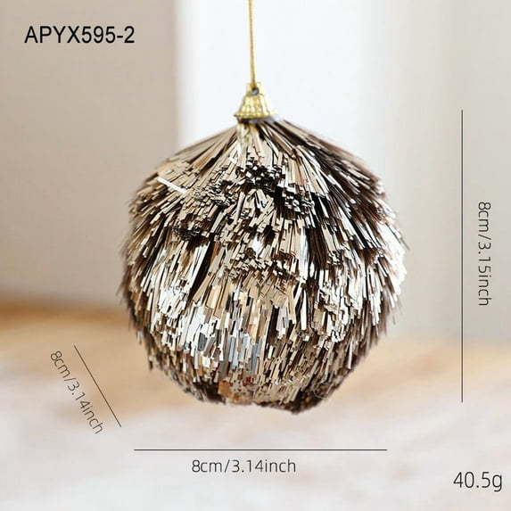 Large Natural Pinecone Christmas Ornament with Jute Hanging String for Holiday Tree and Home Decor