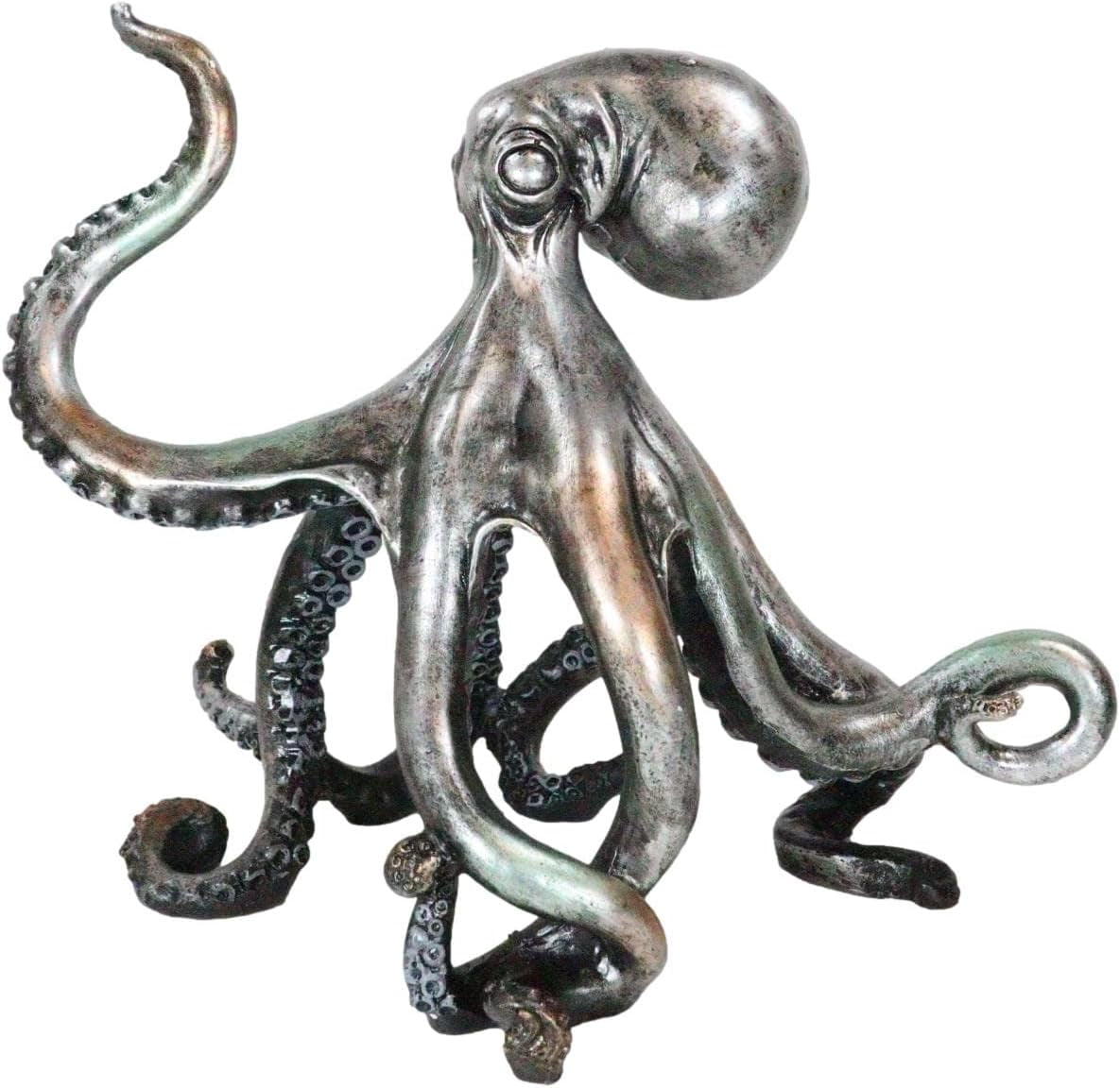 Large Nautical Standing Octopus Sea Monster Raising Tentacle Arm Giant ...