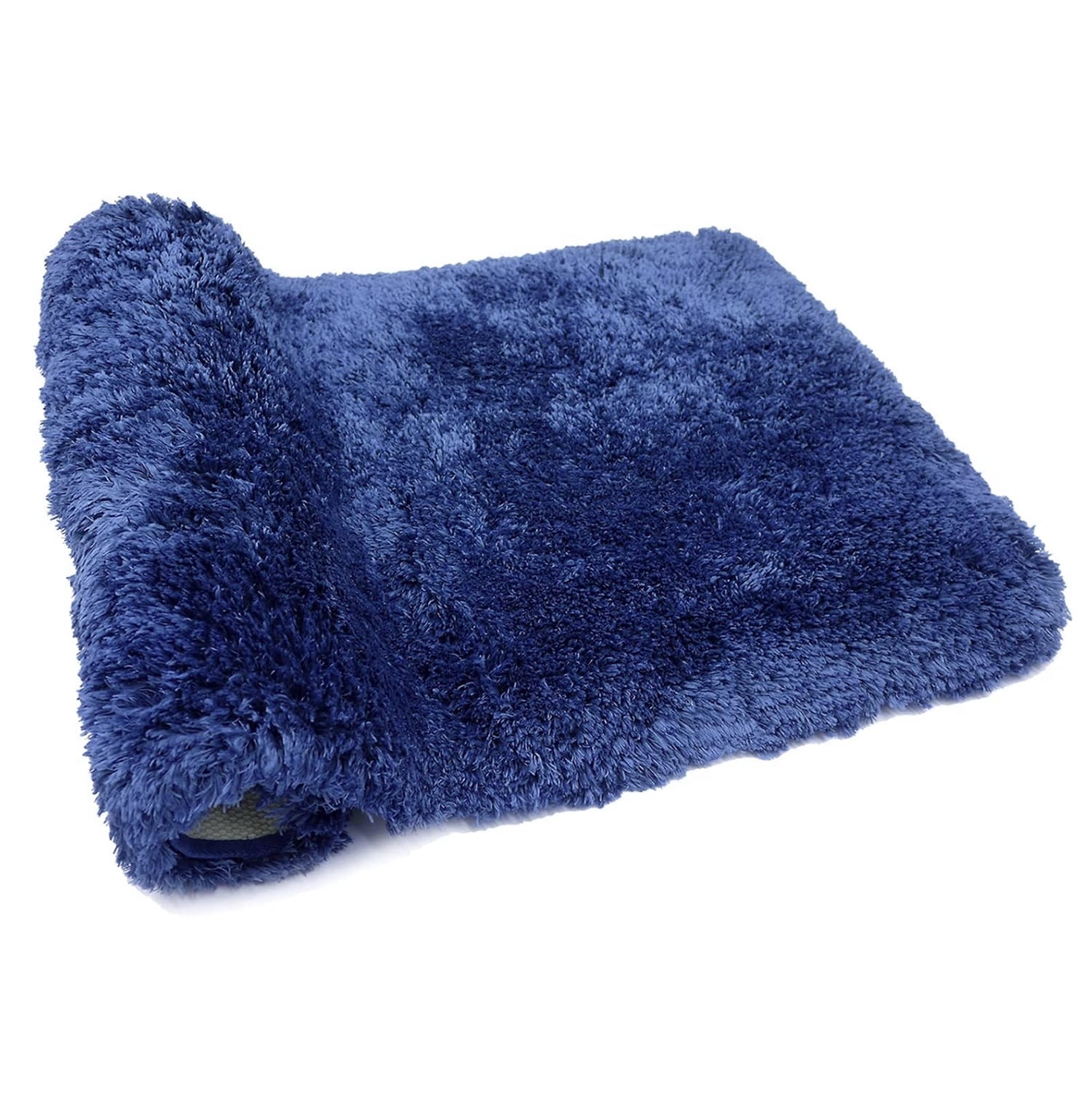 24" x 60" Large Navy Bathroom Rug, Non Slip Bath Mat, Microfiber Thick