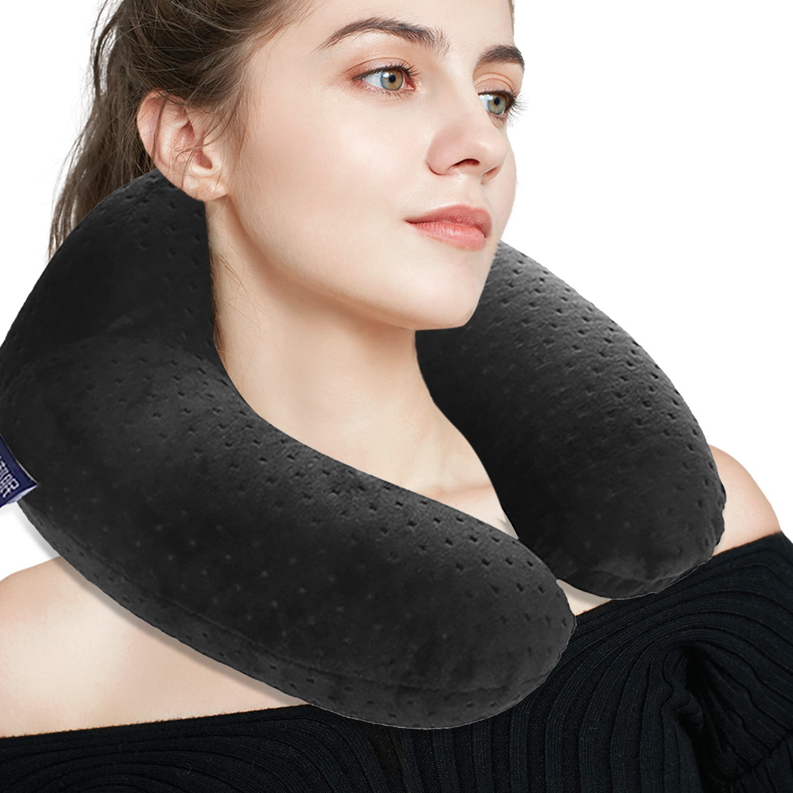 Large Neck Support Memory Foam U Shape Travel Pillow Airplane Cushion