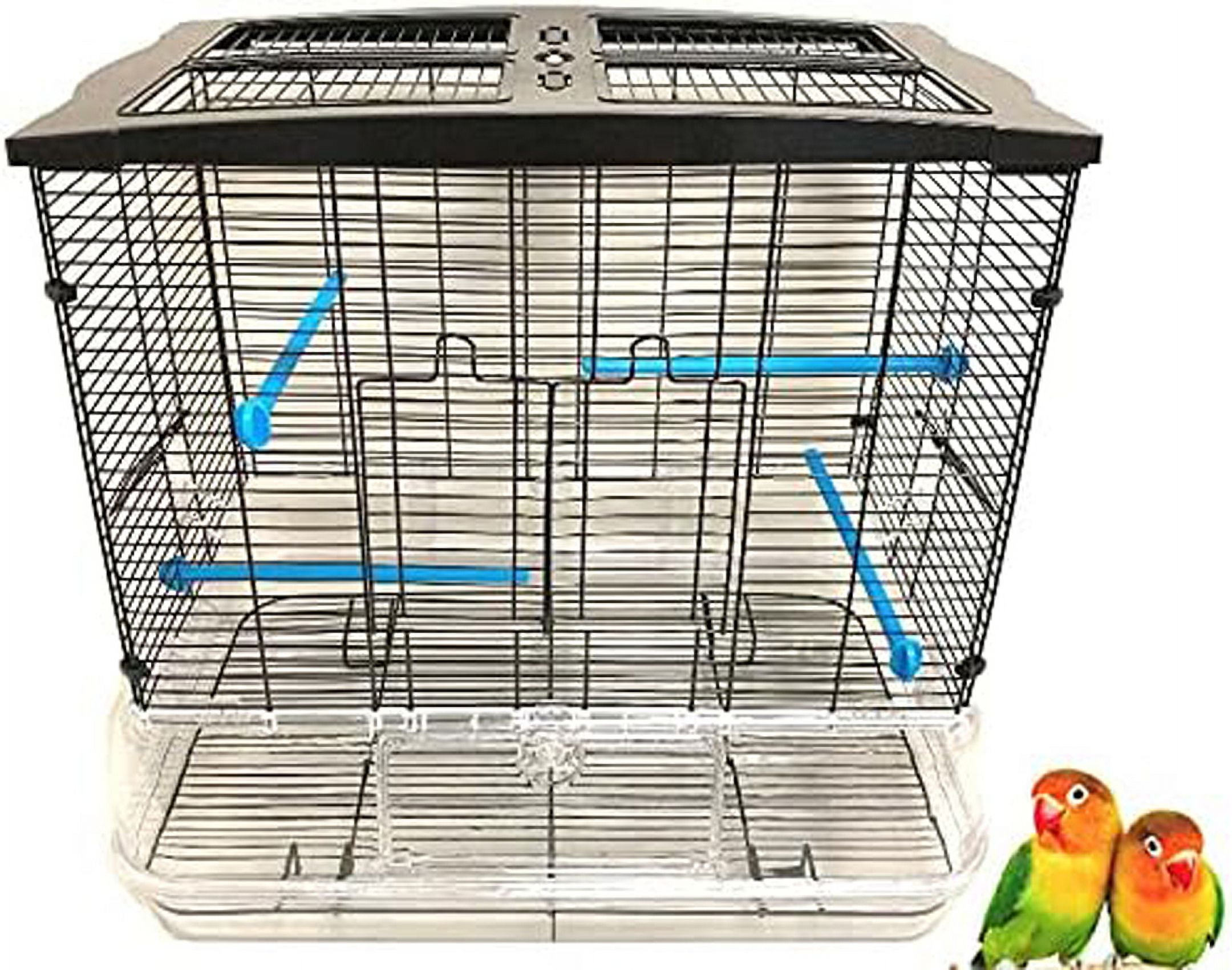 Large No Mess Flight Bird Cage for Cockatiel Canary Finch Budgies