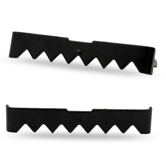 Large No Nail Sawtooth Picture Hangers - Black Plated 10-Pack