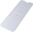 thumbnail image 1 of Large Non Slip Bathtub Mat, Extra Long Bath Mat for Tub, 40 x 16 Inch, Machine Washable Shower Mats with Suction Cups and Drain Holes, Bath Tub Mats for Bathroom Non Slip, White, 1 of 6