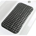 thumbnail image 1 of Large Non-Slip Bathtub & Shower Mat 31 inch x16 inch (Smooth/Non-Textured Tubs Only) Safe, Clean, Machine-Washable, Superior Grip&Drainage, Vinyl, Opaque Black, Medium, 1 of 5