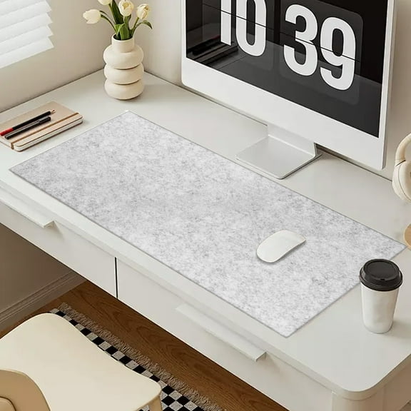 Large Non-Slip Gaming Mouse Pad | 30x60cm Desk Mat for Computer Keyboard | Dark Gray Polyester Surface | Office Desktop Table Protector