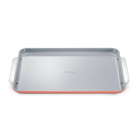 Large Non-Stick Ceramic Baking Sheet, Rectangle, Aluminized Steel, 18x13", Hand Wash