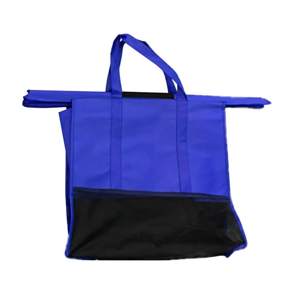 Large Nonwoven Shopping Bag Organizer, Supermarket Trolley Aesthetic, Keep Items Sorted, Grocery Store, Packing, Weekly Markets, Bulk Purchases, Unique Mesh Design, Durable Nonwoven Fabric,