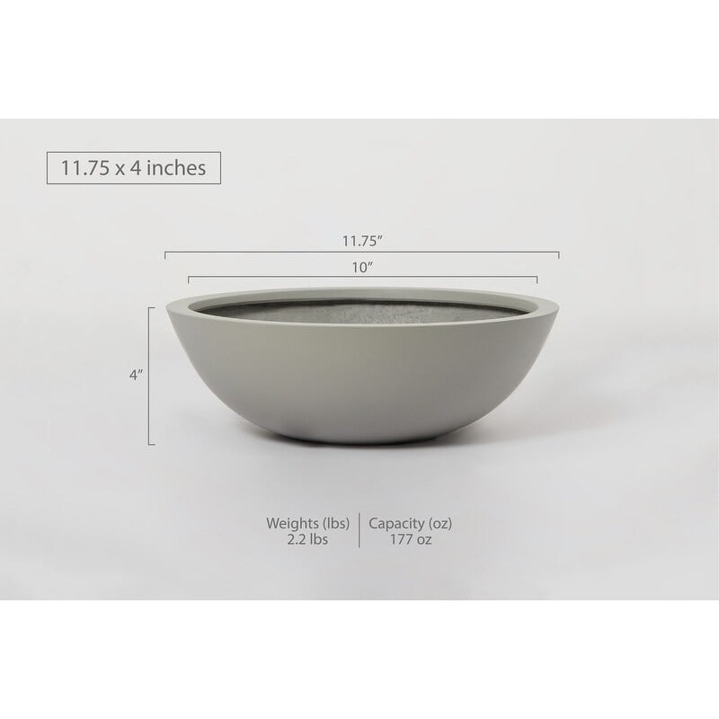 Nordic Minimalist Fiberstone Planter Pot in Large Sizes
