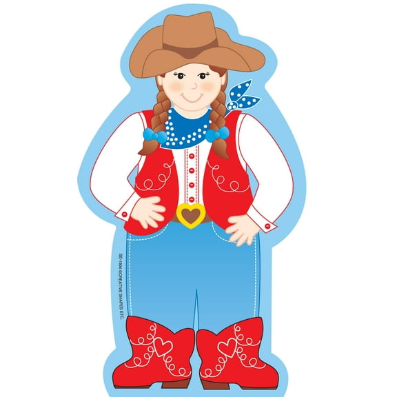SHAPES ETC. Large Notepad - Cowgirl