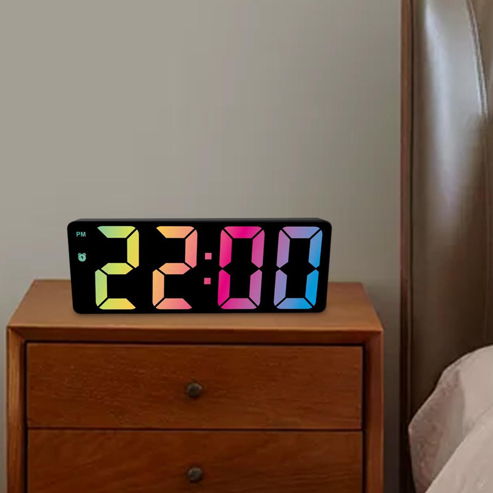 Large Number Digital Alarm Clock Electronic LED Desktop Alarm Clock