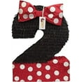 thumbnail image 1 of Large Number Two Pinata Black Color with Red Bow 20" Mouse Themed Birthday Party Supplies, 1 of 1