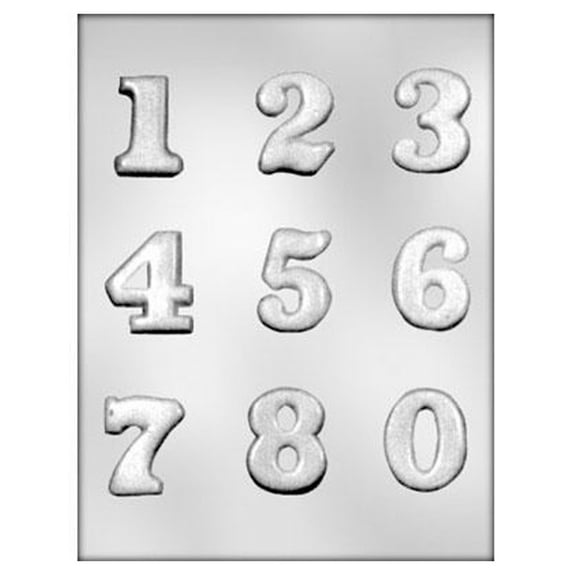 Large Numbers Candy Mold 90-14243