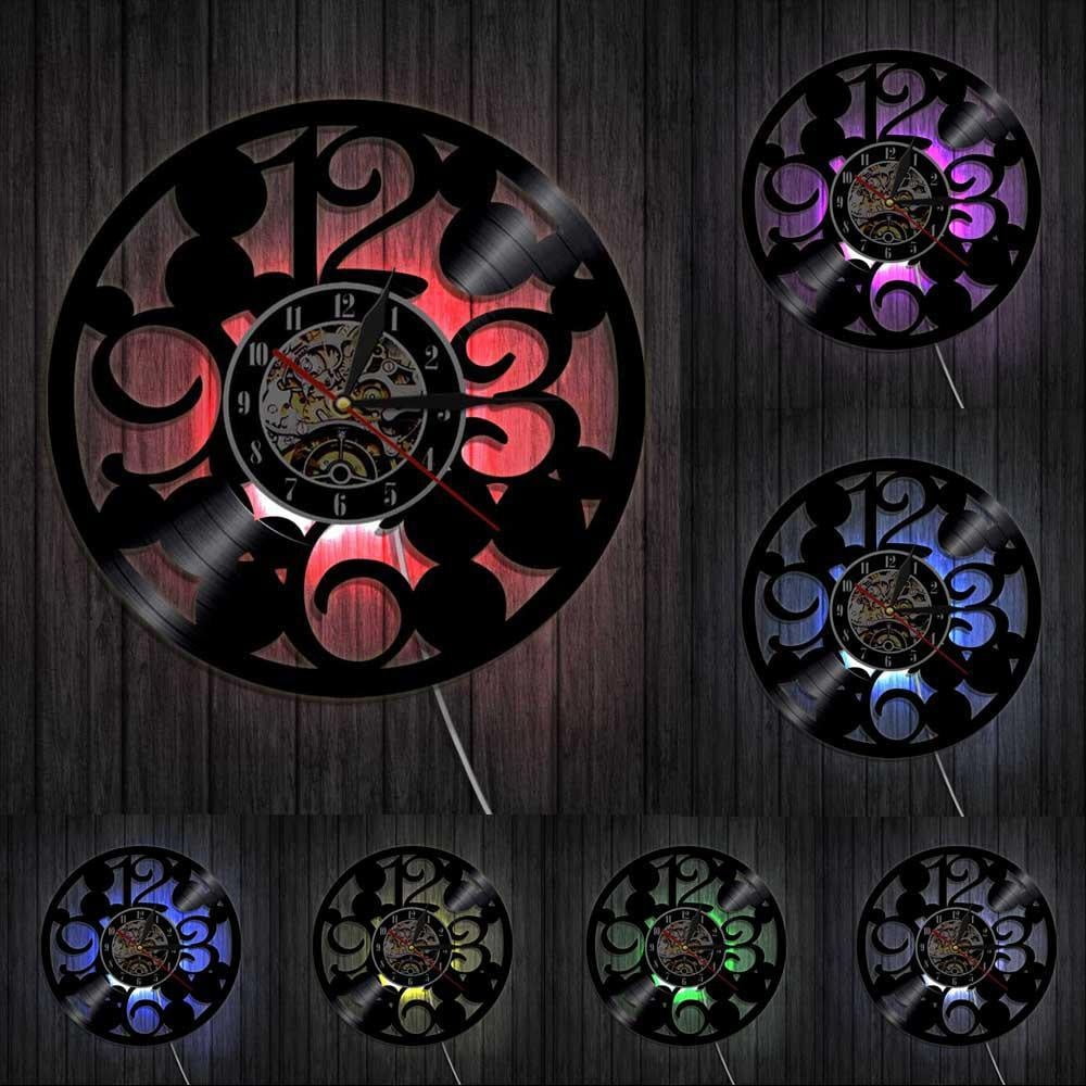 Large Numbers Wall Clock Contemporary Kitchen Wall Clock Made Out Of ...