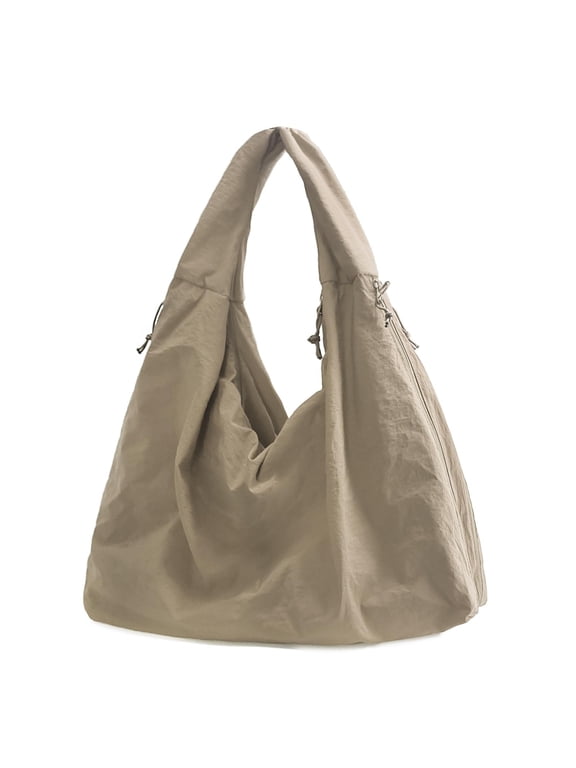 Large Nylon Hobo Bag Women Crescent Shoulder Bag Vintage Tote Bag Casual Shopper Handbag for Women